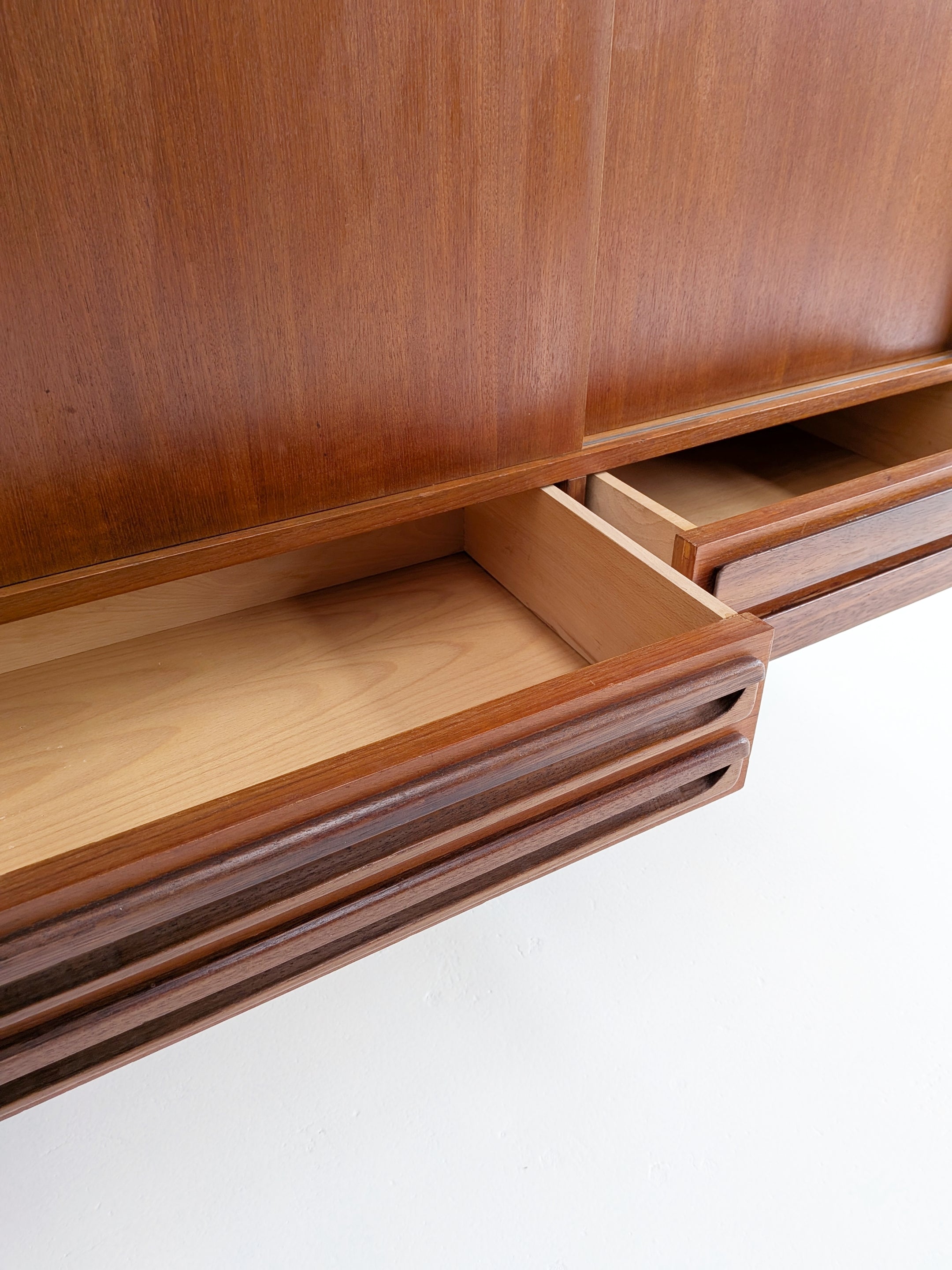 Danish_Teak_Highboard_with_Sliding_Doors_and_Drawers,_1960s,_Denmark