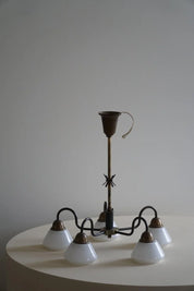 Danish_Modern_5-Headed_Chandelier_in_Opal_Glass_&_Brass,_Art_Deco,_1940s
