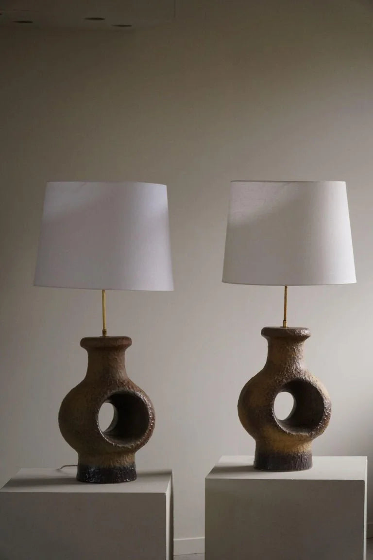 Danish_Modern_Ceramic_Large_Table_Lamp_in_Brown_from_1960s