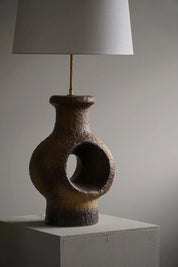 Danish_Modern_Ceramic_Large_Table_Lamp_in_Brown_from_1960s