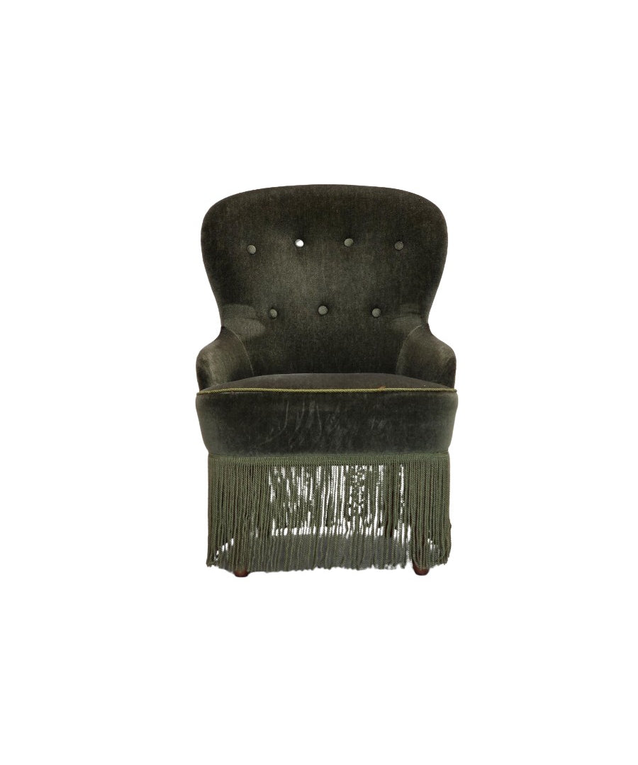 Danish_Modern_Chair,_Solid_Wood_&_Fabric,_Denmark_1970s