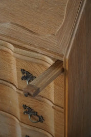 Danish_Modern_Oak_Drop_Front_Secretary_Desk,_Scandinavian_Bureau_with_Brass_Handles,_1950s