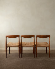 Set_of_3_Henry_Walter_Klein_Teak_Dining_Chairs_for_Bramin,_Denmark_1960s