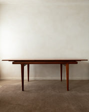 Attributed_Sven_Ellekaer_Extendable_Teak_Dining_Table,_Denmark,_1960s