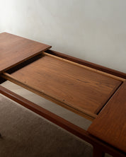 Attributed_Sven_Ellekaer_Extendable_Teak_Dining_Table,_Denmark,_1960s