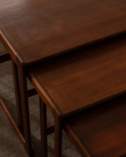 Arne_Hovmand-Olsen_Teak_Nesting_Tables_for_Mogens_Kold,_Denmark_1960s