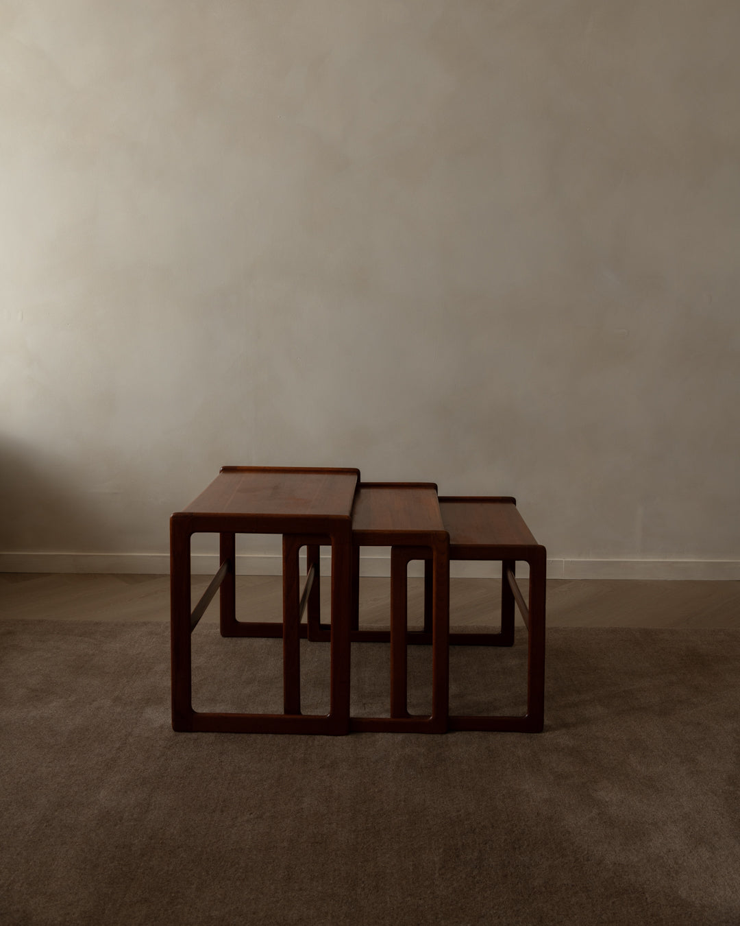 Arne_Hovmand-Olsen_Teak_Nesting_Tables_for_Mogens_Kold,_Denmark_1960s