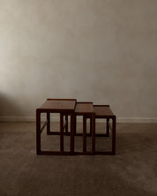 Arne_Hovmand-Olsen_Teak_Nesting_Tables_for_Mogens_Kold,_Denmark_1960s