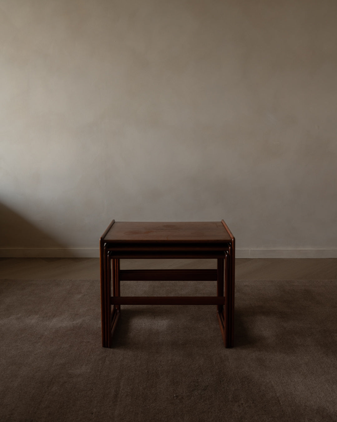 Arne_Hovmand-Olsen_Teak_Nesting_Tables_for_Mogens_Kold,_Denmark_1960s