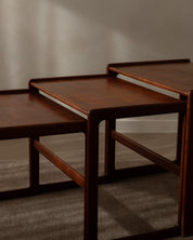 Arne_Hovmand-Olsen_Teak_Nesting_Tables_for_Mogens_Kold,_Denmark_1960s