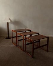 Arne_Hovmand-Olsen_Teak_Nesting_Tables_for_Mogens_Kold,_Denmark_1960s