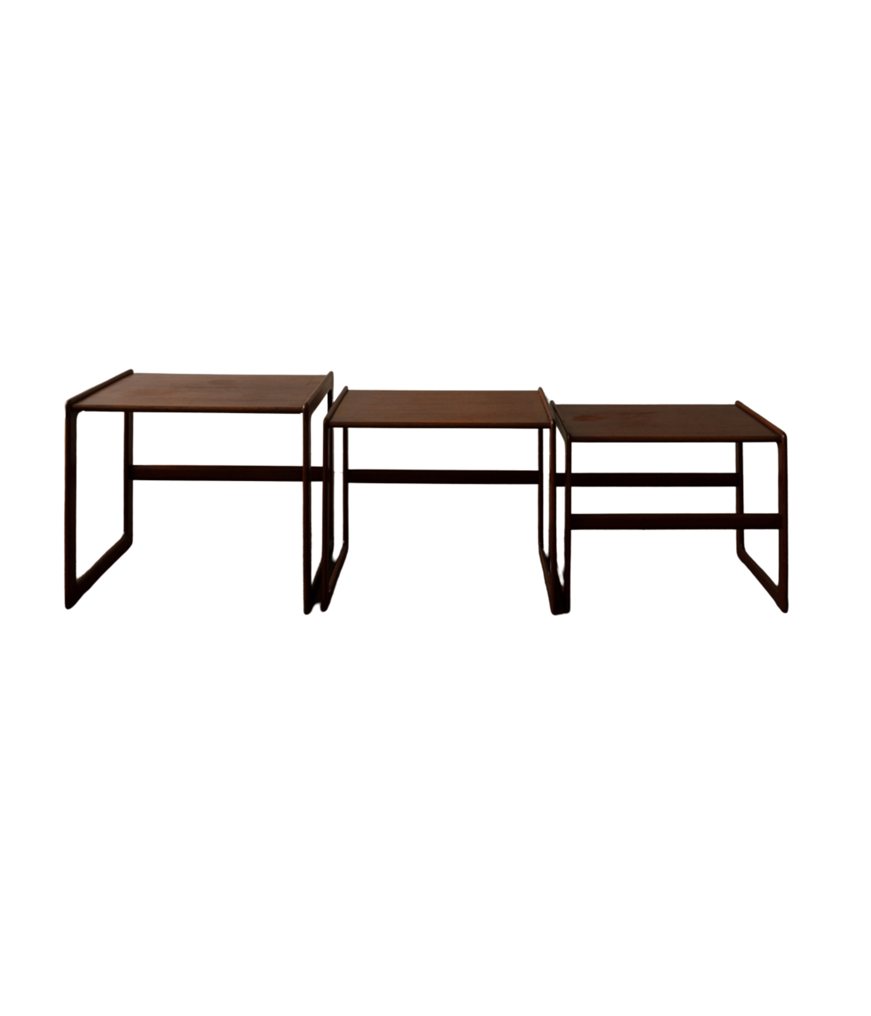 Arne_Hovmand-Olsen_Teak_Nesting_Tables_for_Mogens_Kold,_Denmark_1960s