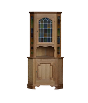 Danish_Oak_Corner_Cabinet_with_Leaded_Stained_Glass,_1940s