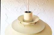 White_Layered_Metal_Pendant_Lamp_by_Jeka,_1980s,_Denmark