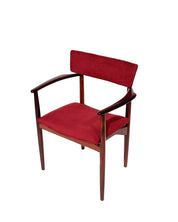 Danish_Rosewood_Armchair_with_Dark_Red_Upholstery