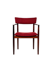 Danish_Rosewood_Armchair_with_Dark_Red_Upholstery