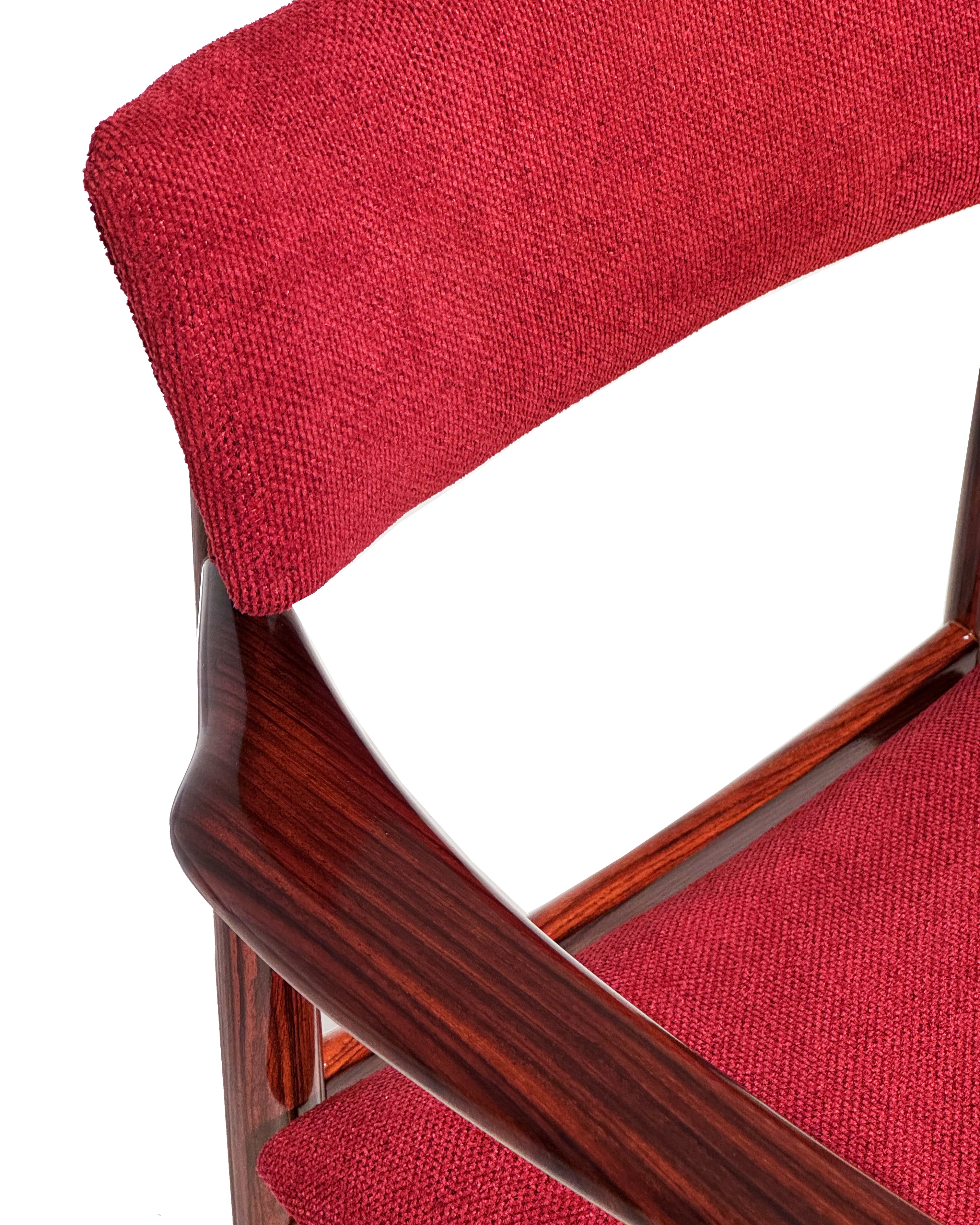 Danish_Rosewood_Armchair_with_Dark_Red_Upholstery