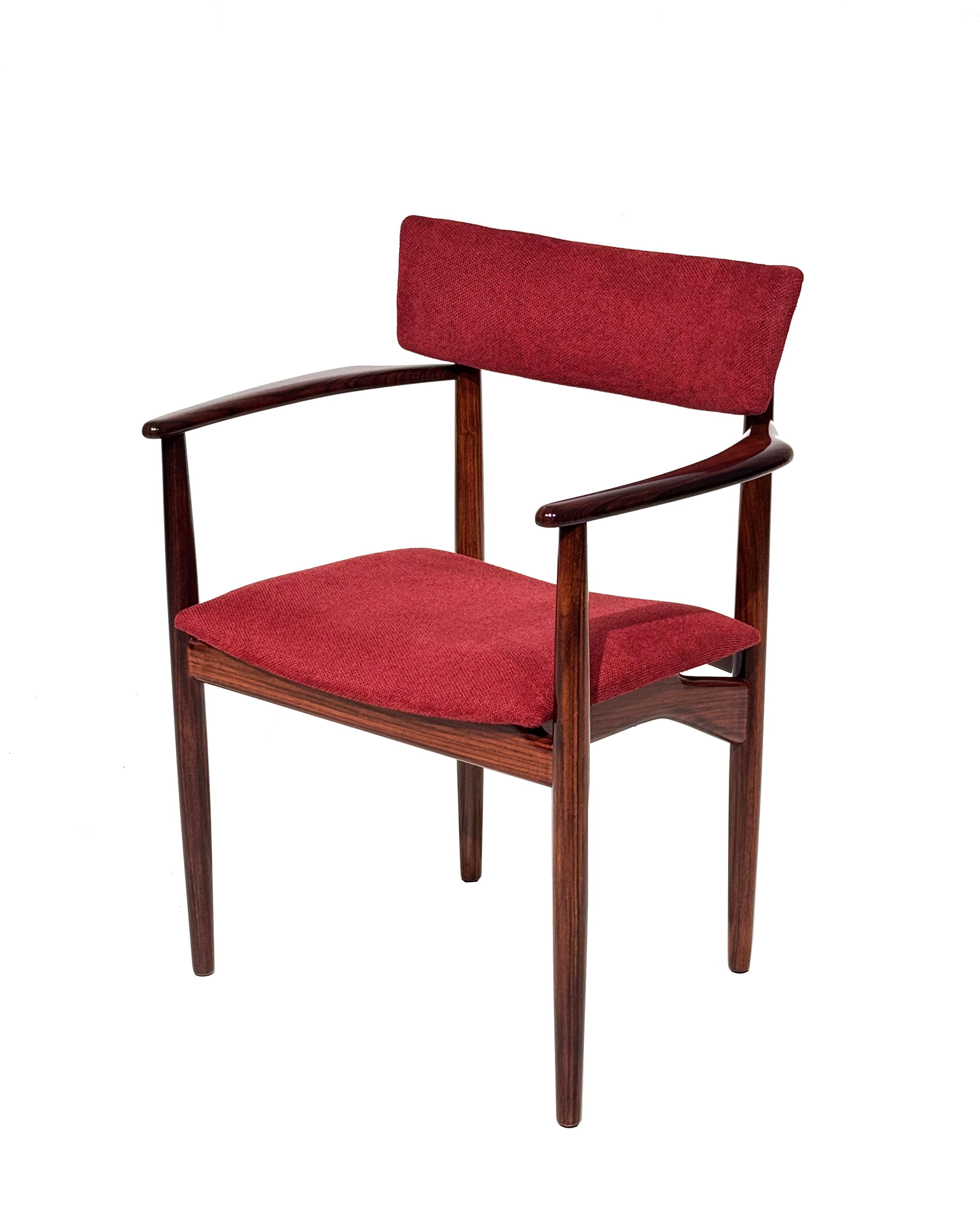 Danish_Rosewood_Armchair_with_Dark_Red_Upholstery
