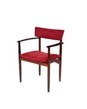 Danish_Rosewood_Armchair_with_Dark_Red_Upholstery