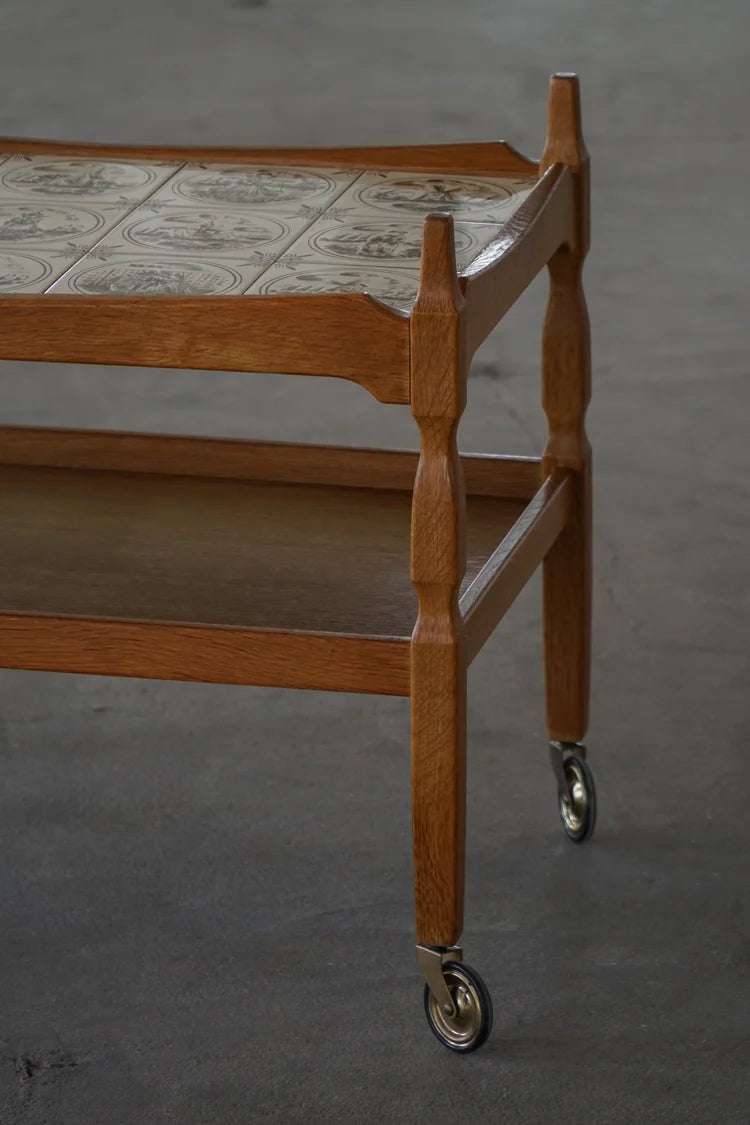 Danish_Serving_Trolley_with_Ceramic_Tile_Top,_Mid_Century_Modern,_1960s