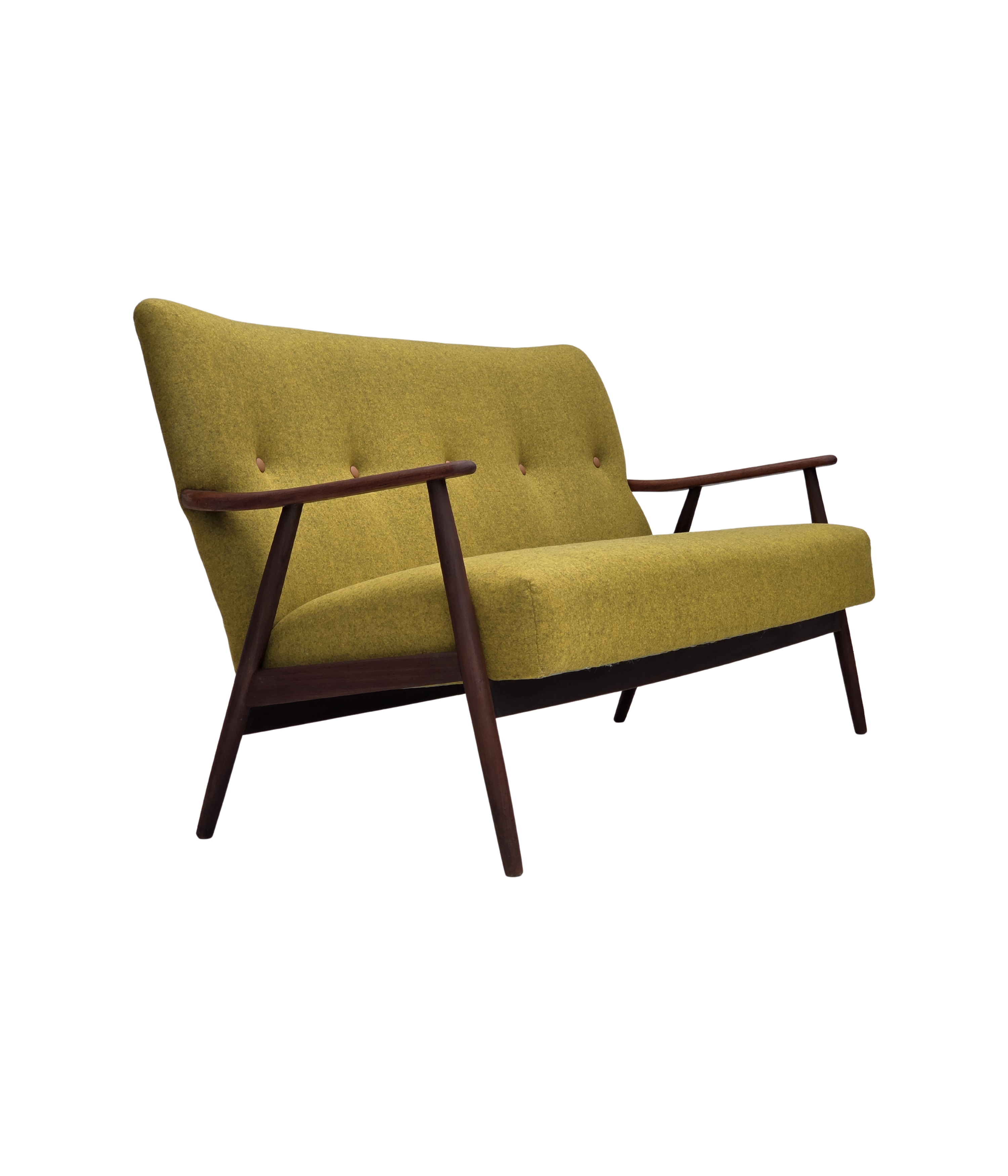 Danish_Two-Seater_Sofa_in_Mustard_Yellow_Wool_and_Teak,_Denmark,_1960s