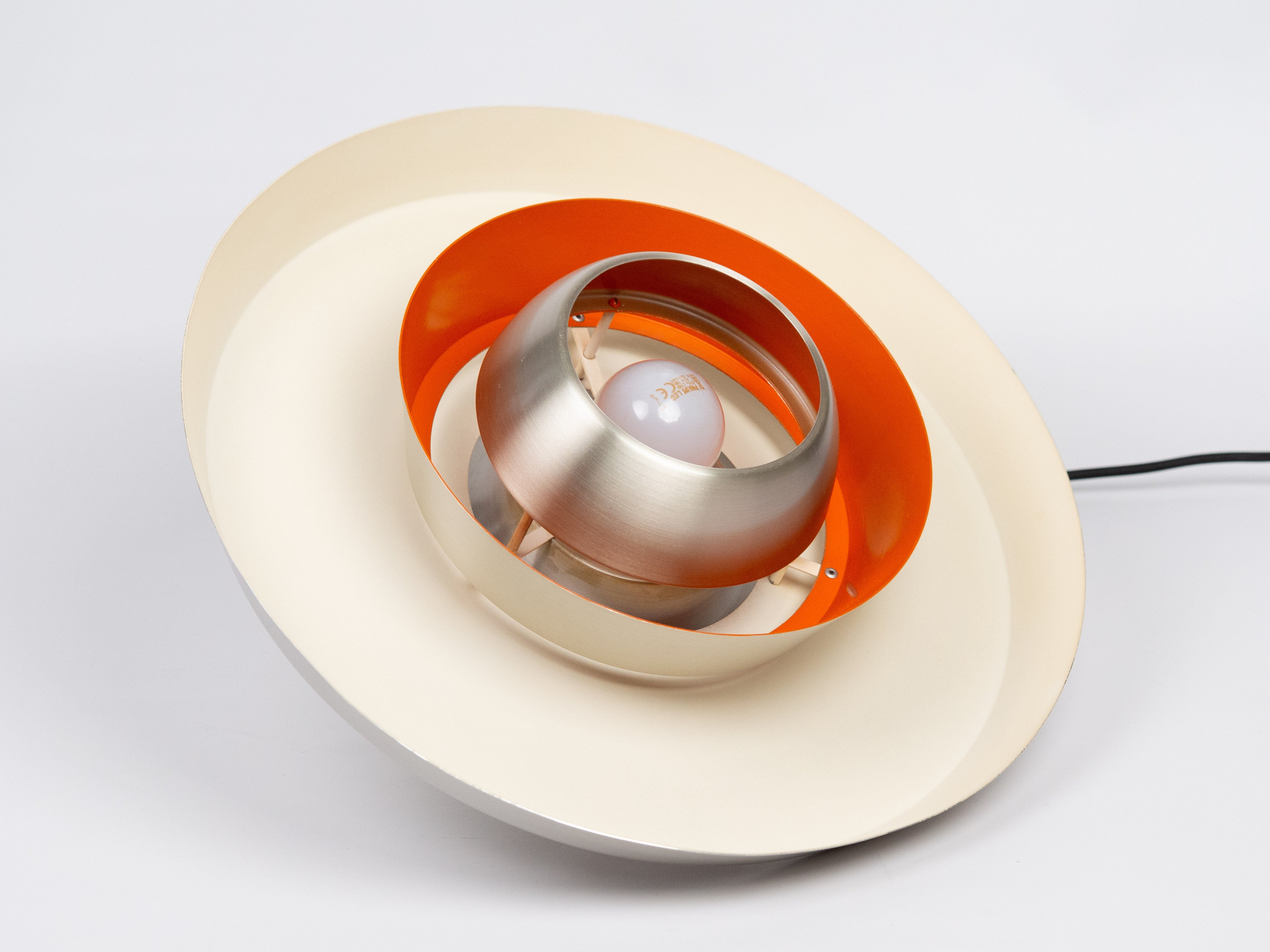 David_Mogensen_Danish_Pendant_Lamp_for_Superlight_in_Aluminum,_Scandinavian_Design,_1980s