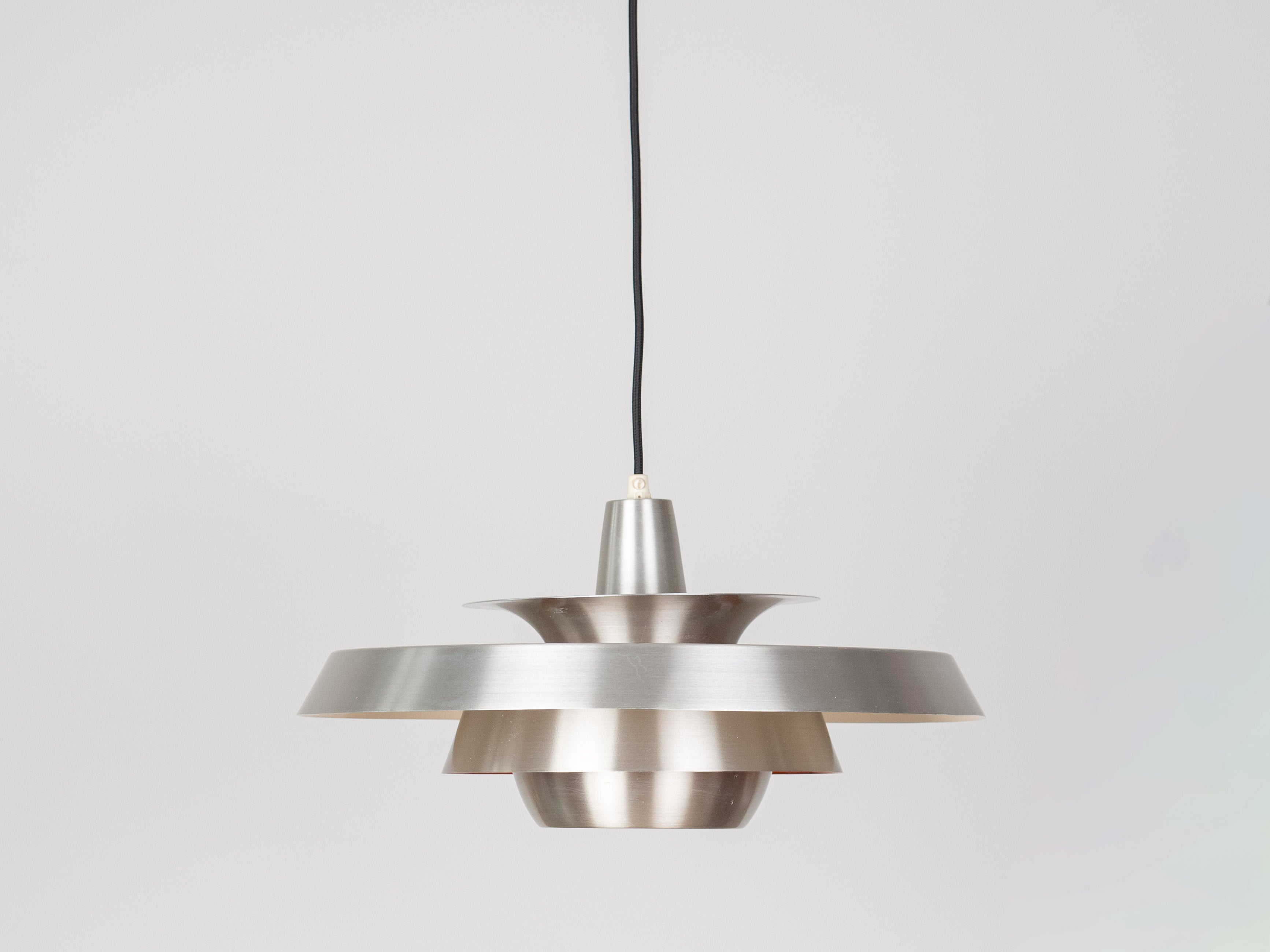 David_Mogensen_Danish_Pendant_Lamp_for_Superlight_in_Aluminum,_Scandinavian_Design,_1980s