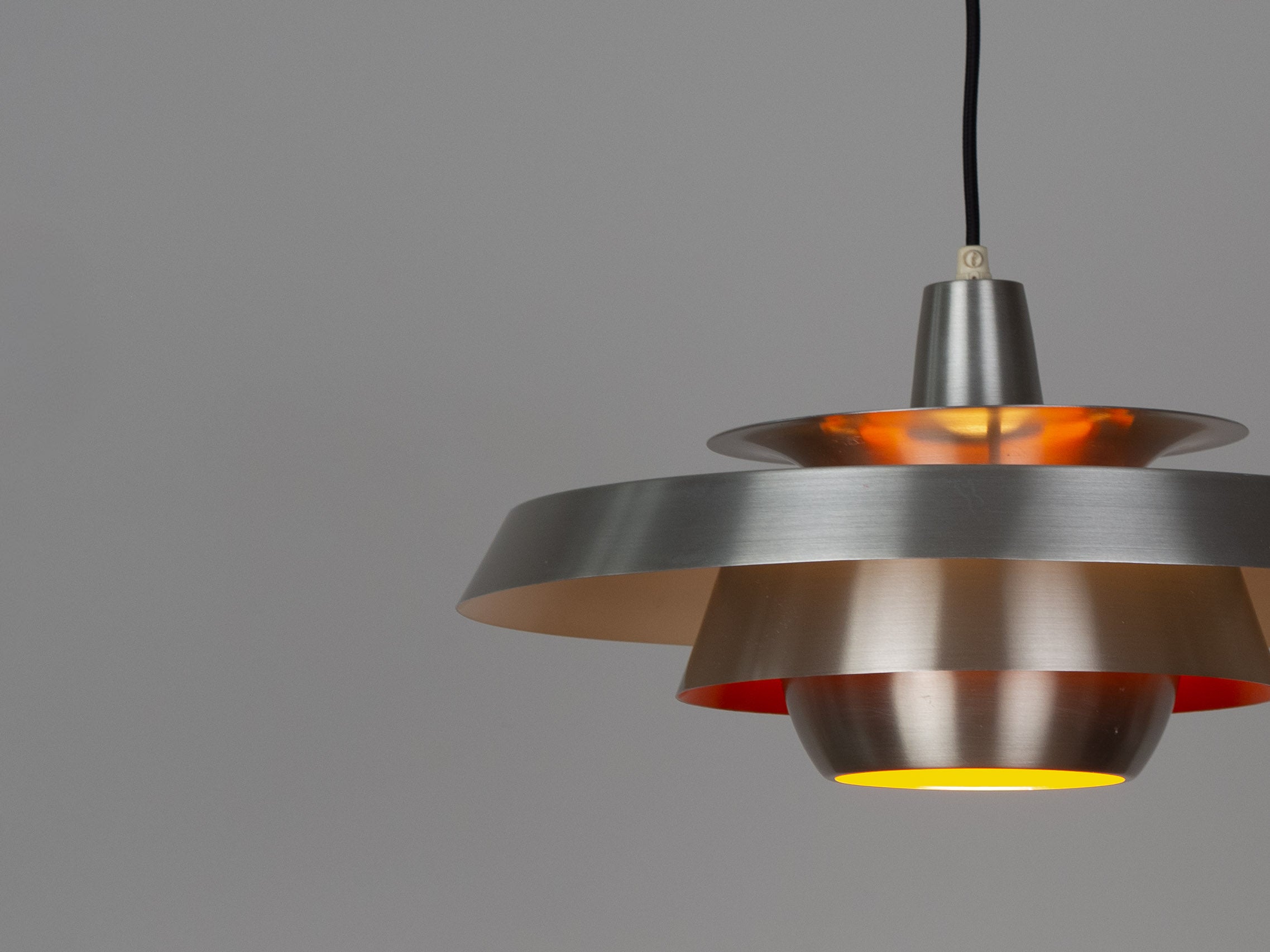 David_Mogensen_Danish_Pendant_Lamp_for_Superlight_in_Aluminum,_Scandinavian_Design,_1980s