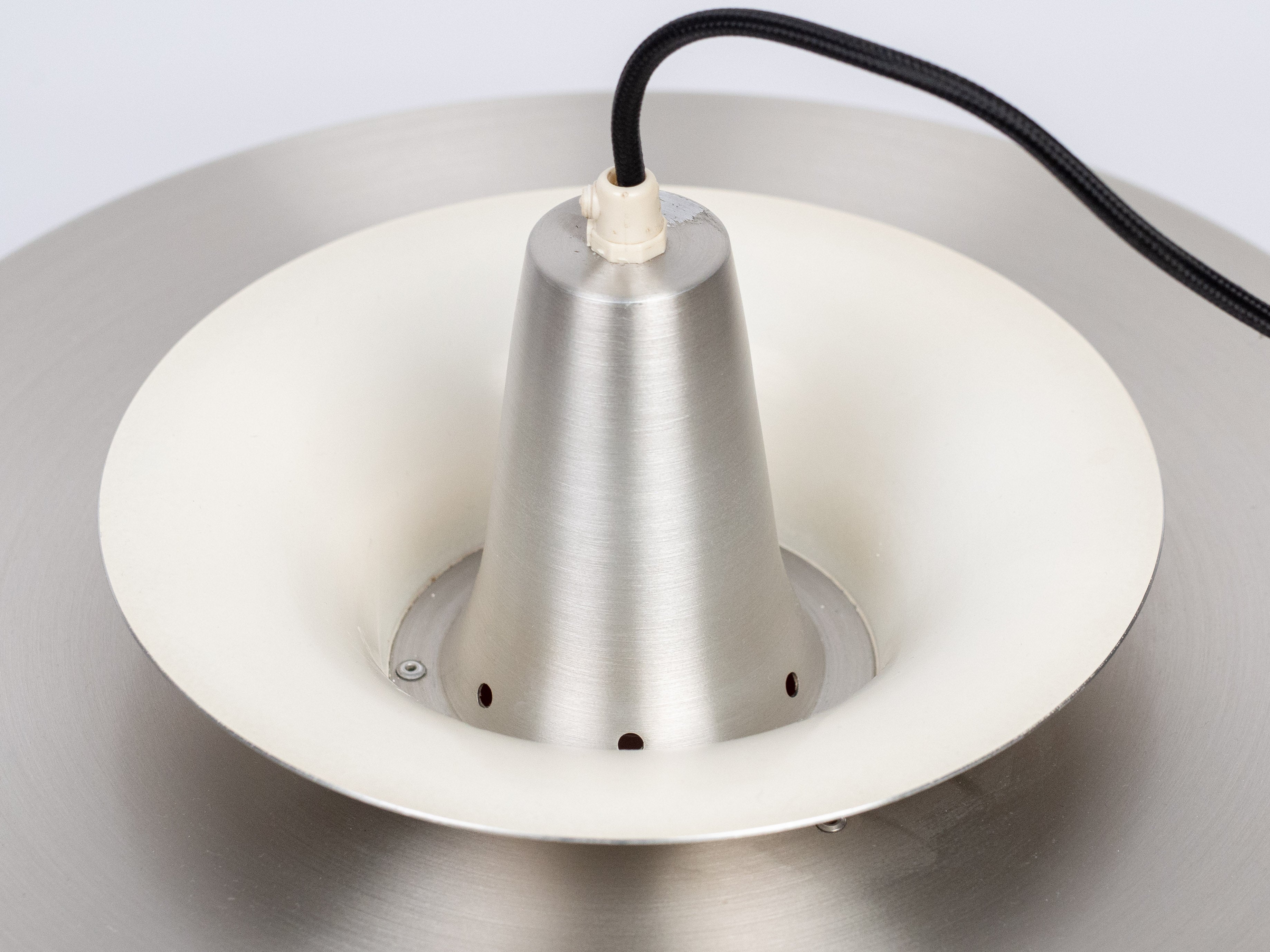 David_Mogensen_Danish_Pendant_Lamp_for_Superlight_in_Aluminum,_Scandinavian_Design,_1980s