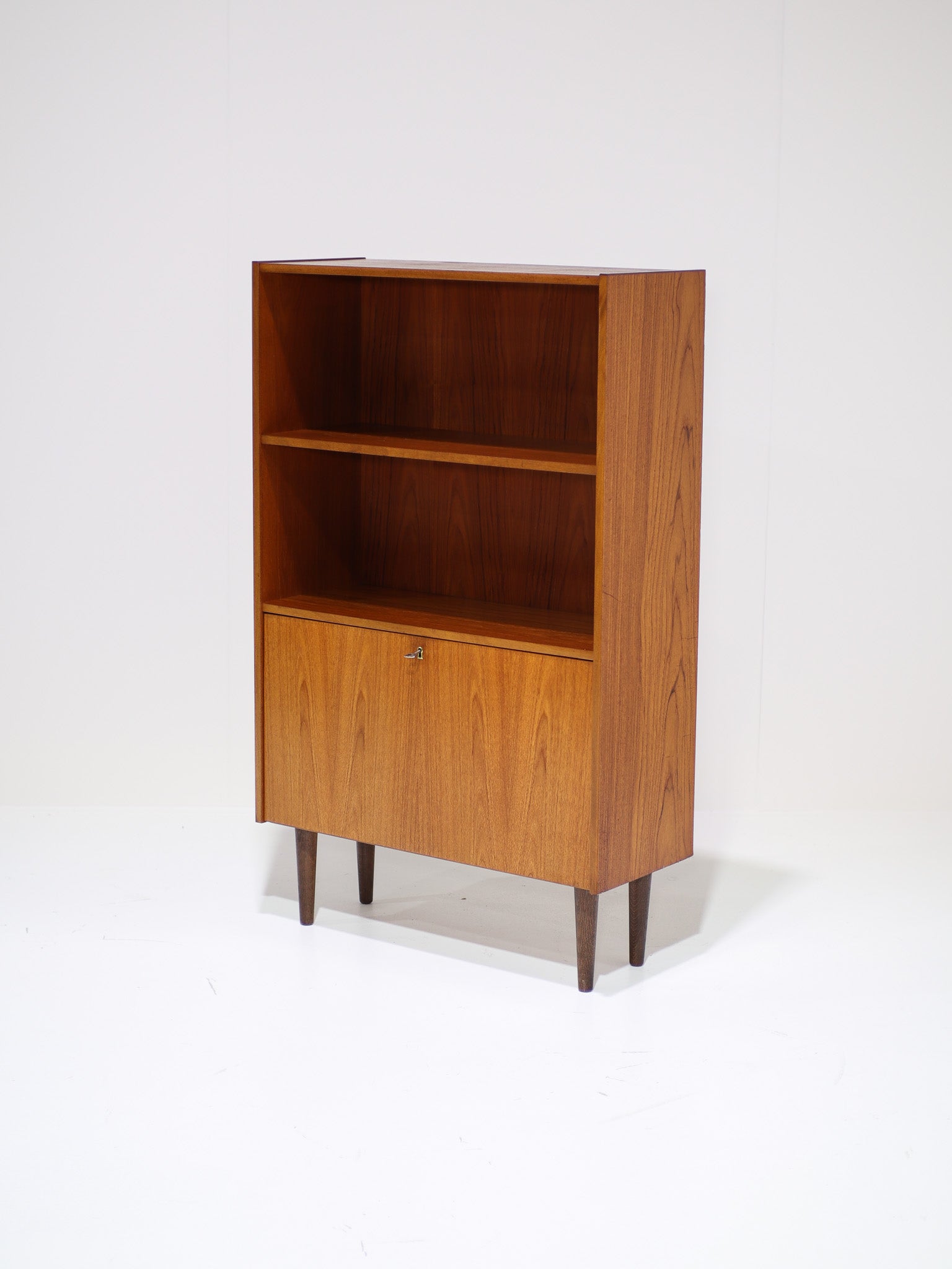 Danish_vintage_teak_bookcase_with_flap