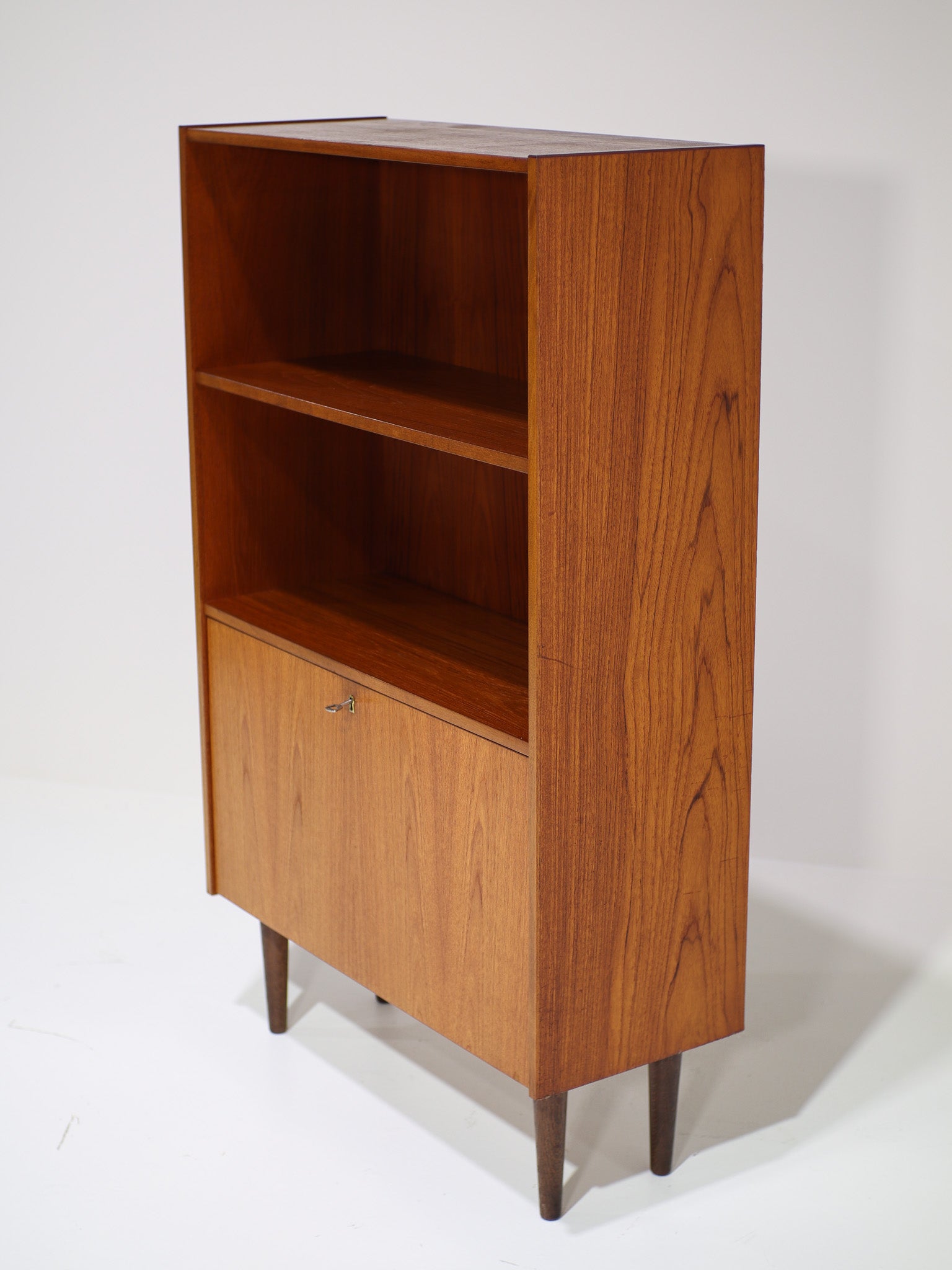 Danish_vintage_teak_bookcase_with_flap