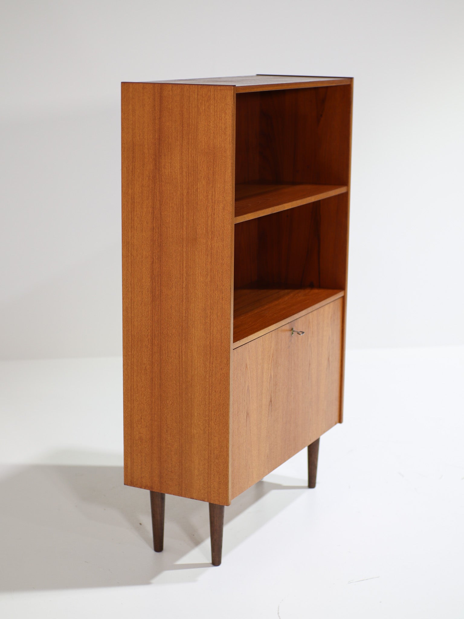 Danish_vintage_teak_bookcase_with_flap