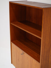 Danish_vintage_teak_bookcase_with_flap