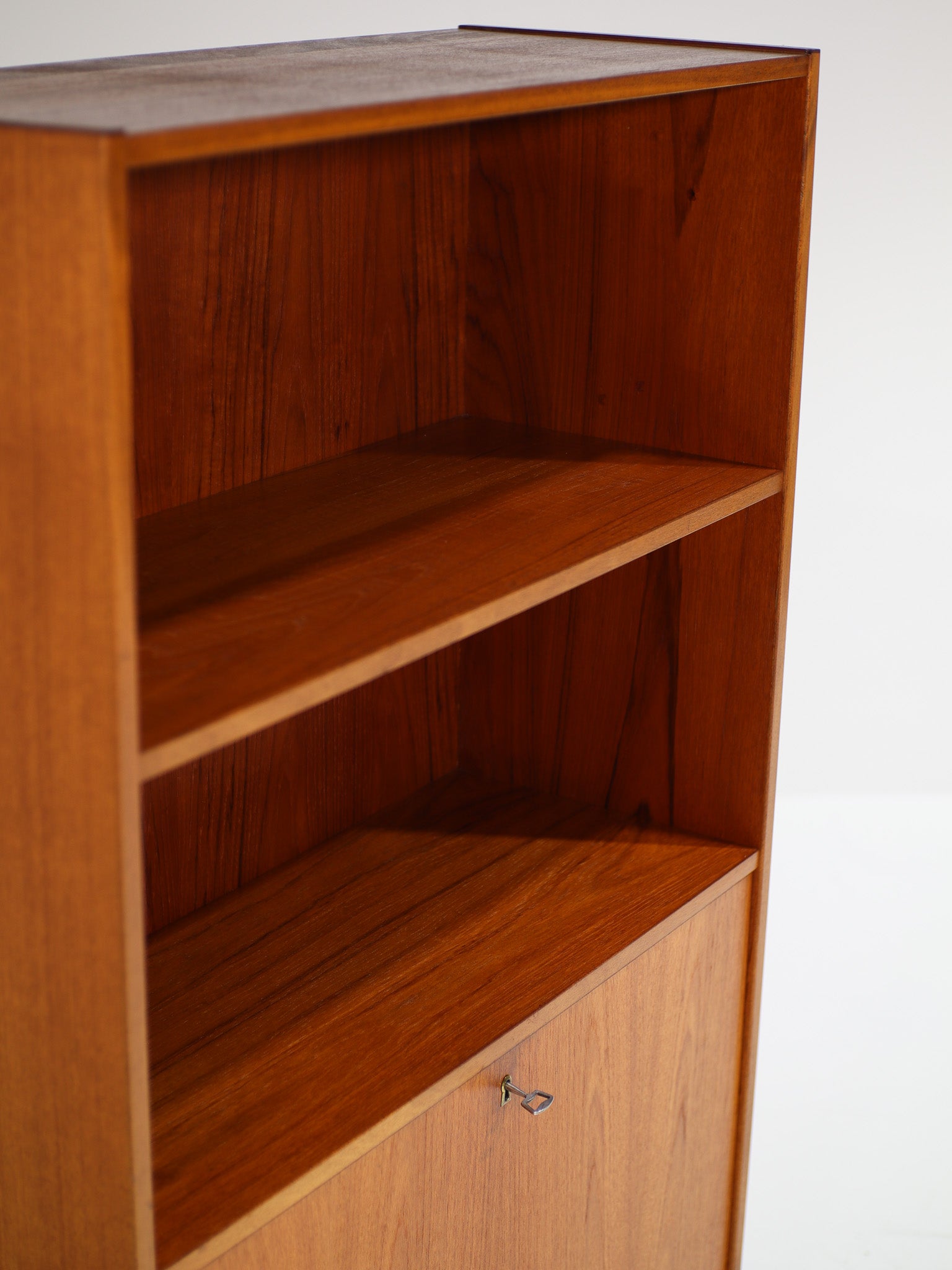 Danish_vintage_teak_bookcase_with_flap