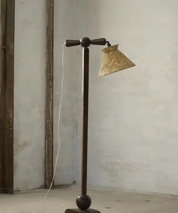 Danish_Wrought_Iron_Floor_Lamp_with_Curved_Arm