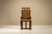 Dark_Art_Nouveau_Arm_Chair,_Newly_Upholstered