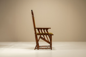 Dark_Art_Nouveau_Arm_Chair,_Newly_Upholstered