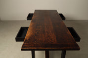 Dining_Table_by_Jean_Batenburg_for_MI,_Dark-Stained_Oak,_Belgium,_circa_1969