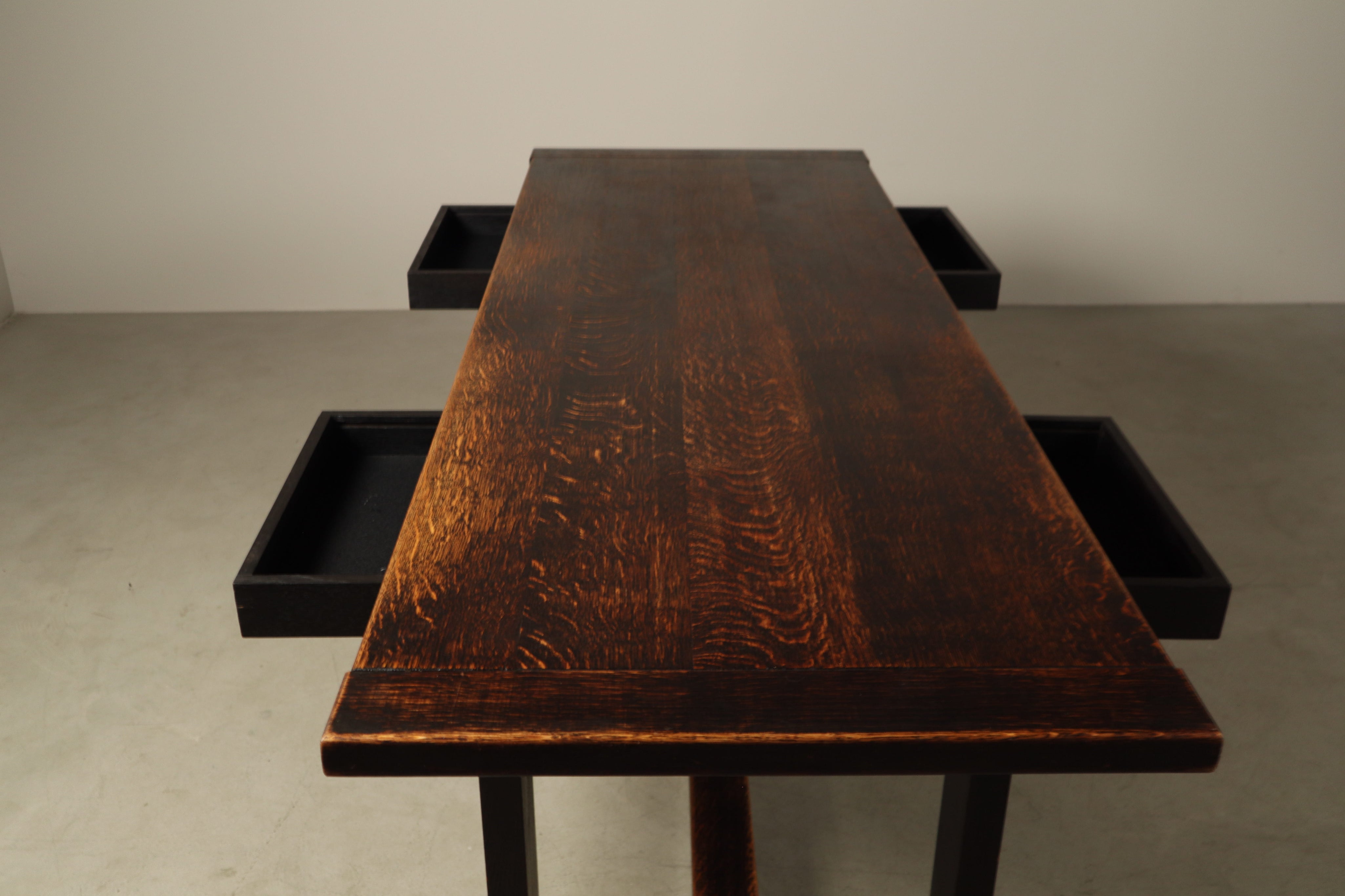 Dining_Table_by_Jean_Batenburg_for_MI,_Dark-Stained_Oak,_Belgium,_circa_1969