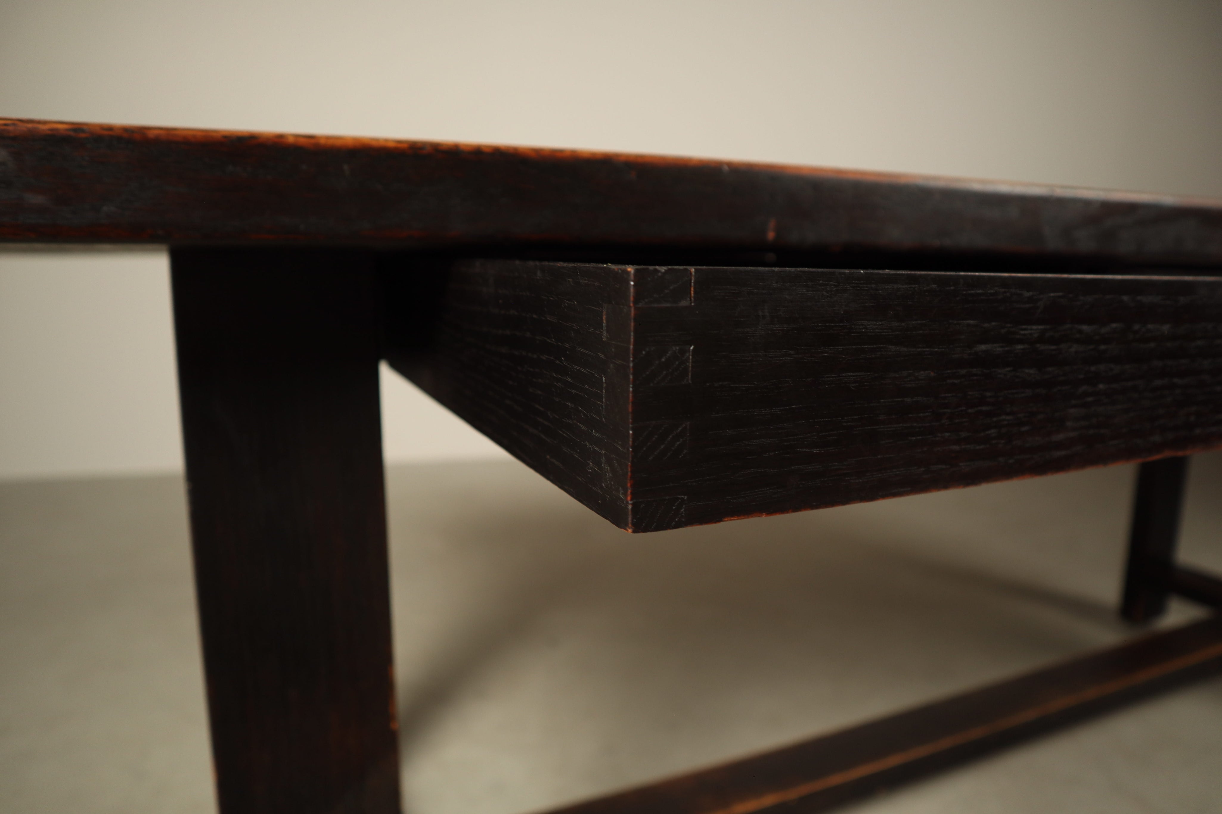 Dining_Table_by_Jean_Batenburg_for_MI,_Dark-Stained_Oak,_Belgium,_circa_1969