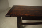 Dining_Table_by_Jean_Batenburg_for_MI,_Dark-Stained_Oak,_Belgium,_circa_1969