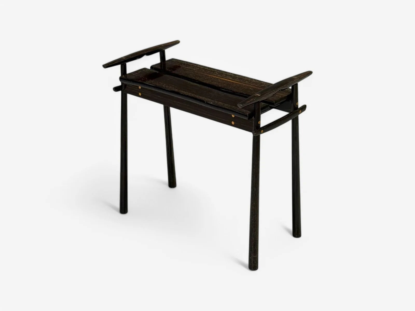 David_Ebner_Ebony_Torii_Side_Table,_American_Studio_Craft_1980s_USA