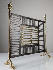 Brutalist_Fireplace_Screen_by_David_Marshall,_Wrought_Iron_and_Brass,_Spain,_1970s
