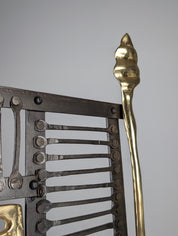 Brutalist_Fireplace_Screen_by_David_Marshall,_Wrought_Iron_and_Brass,_Spain,_1970s