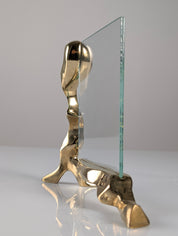 David_Marshall_Brutalist_Picture_Frame_in_Polished_Brass_and_Glass,_Spain,_1970s