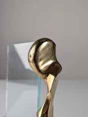 David_Marshall_Brutalist_Picture_Frame_in_Polished_Brass_and_Glass,_Spain,_1970s