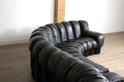 De_Sede_DS-600_“Non-Stop”_Sectional_Sofa_in_Black_Leather,_Switzerland,_1970s