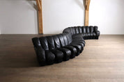De_Sede_DS-600_“Non-Stop”_Sectional_Sofa_in_Black_Leather,_Switzerland,_1970s