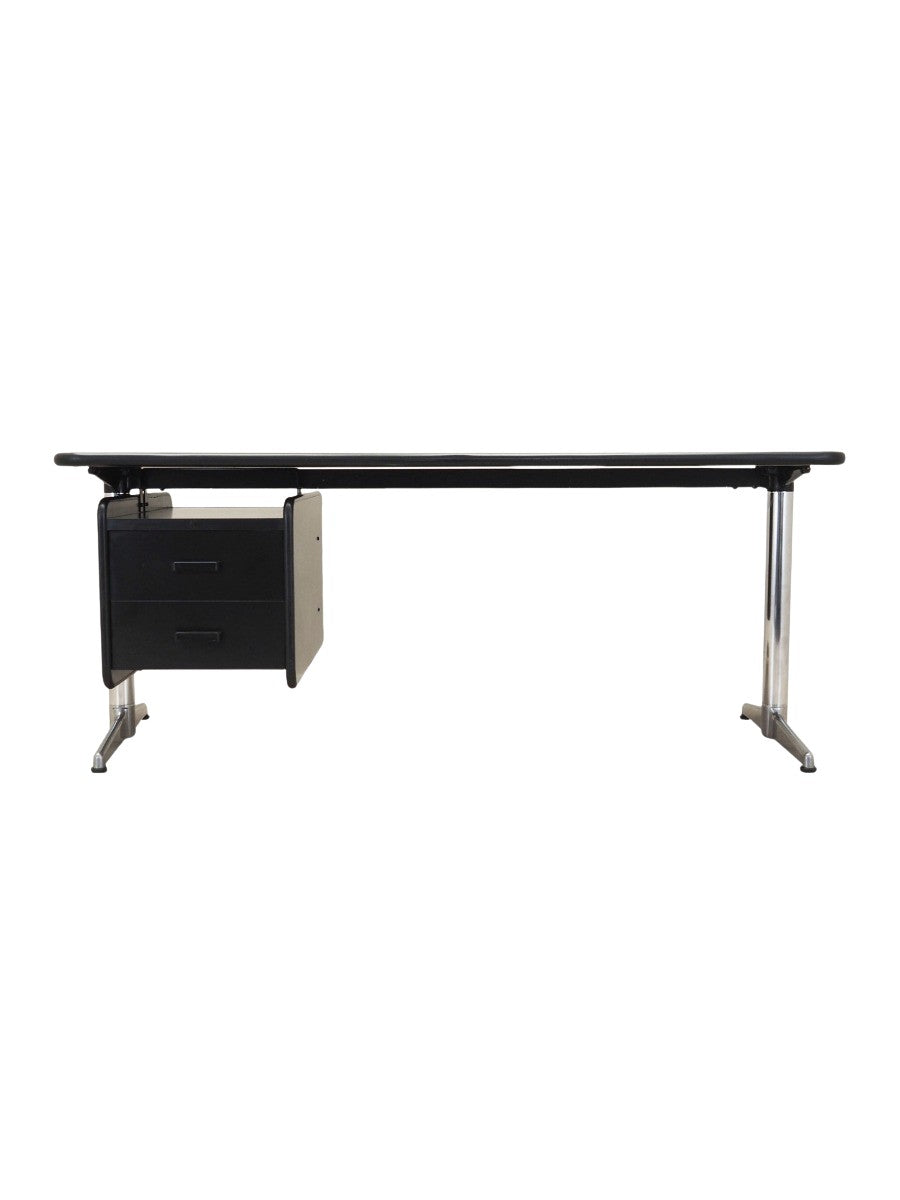 Desk,_Giancarlo_Piretti,_Anonima_Castelli,_Black_Laminate,_1970s,_Italy