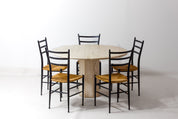 Vintage_Italian_Round_Travertine_Dining_Table,_1970s_Roman_Travertine_Mid_Century_Modern